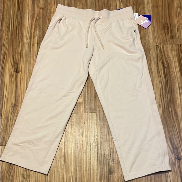 JoyLab women’s XXL 2x Pants Beige cream Jogger mid rise extra long length NWT - Picture 1 of 10